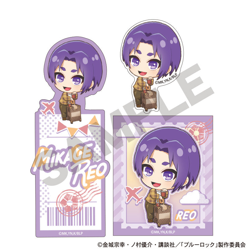 ブルーロック_ステッカーセット 御影玲王 ミニキャラ旅行