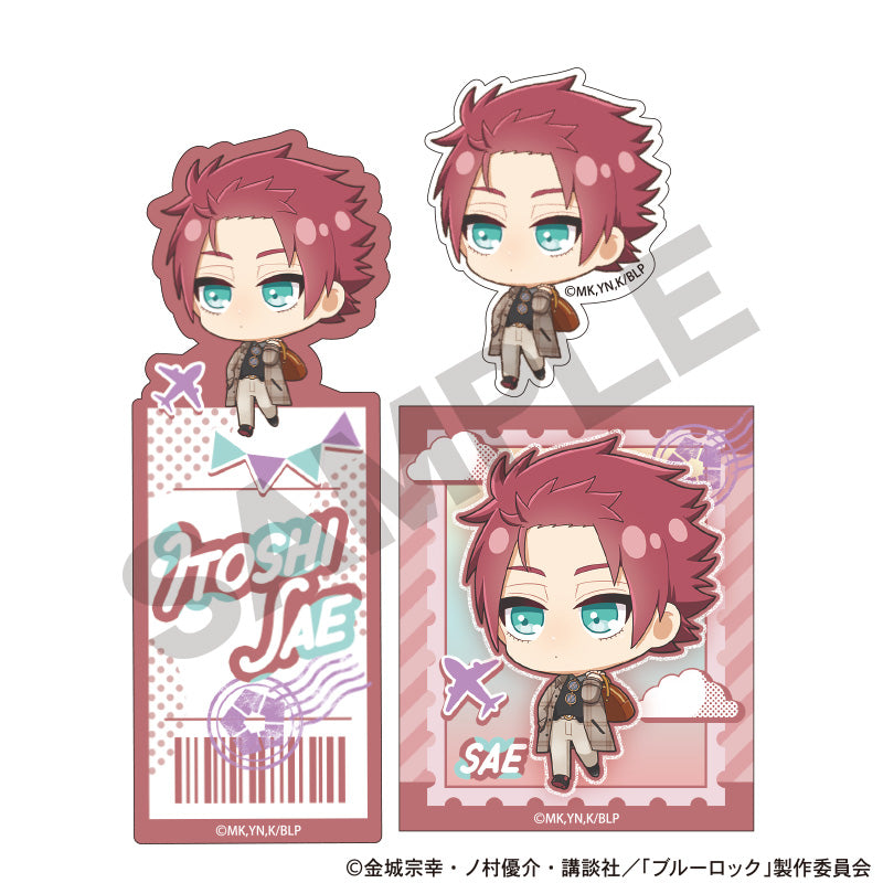 ブルーロック_ステッカーセット 糸師冴 ミニキャラ旅行