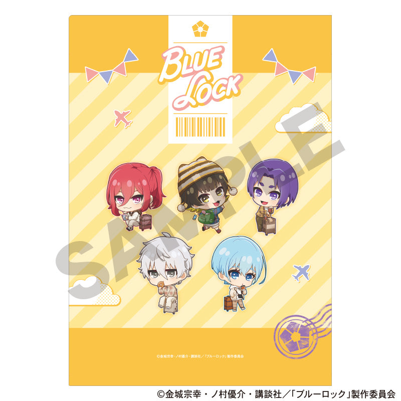 ブルーロック_シングルクリアファイル イエロー ミニキャラ旅行