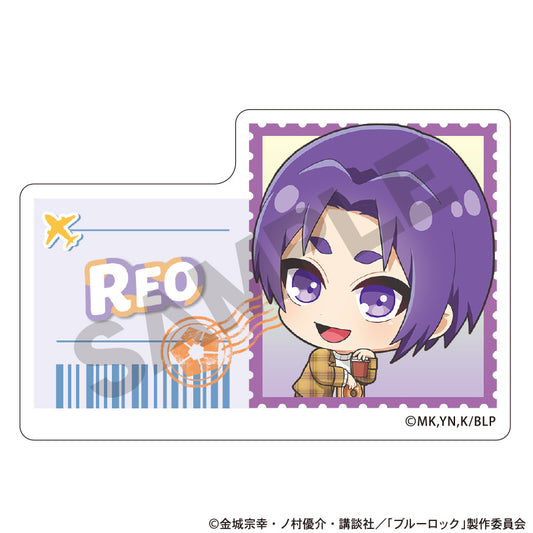 ブルーロック_アクリルネームバッジ 御影玲王 ミニキャラ旅行