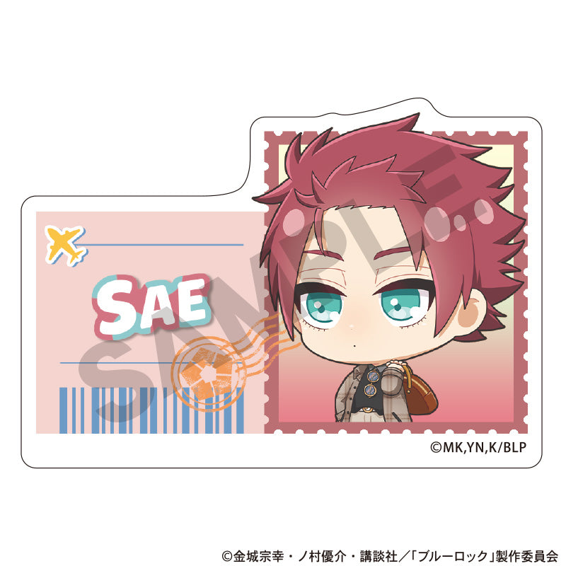 ブルーロック_アクリルネームバッジ 糸師冴 ミニキャラ旅行
