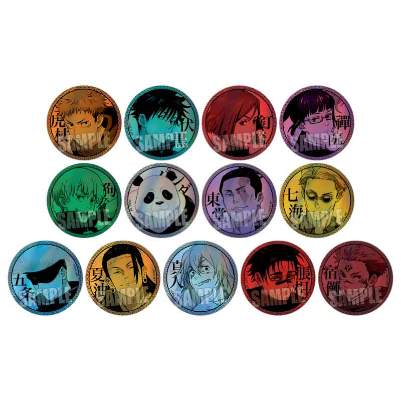 呪術廻戦_トレーディングホログラム缶バッジ【コンプリートBOX/13個入り】