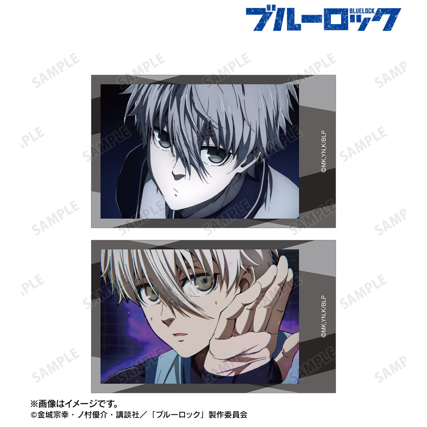 ブルーロック_凪 誠士郎 場面写インスタントカメラ風イラストカード2枚セット
