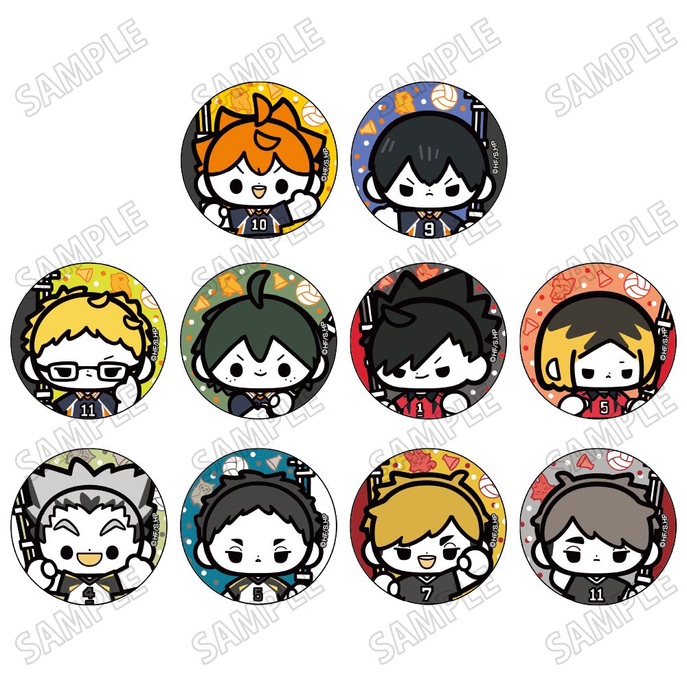 ハイキュー!!_ミニキャラ缶バッジコレクション【のぼりver.】【コンプリートBOX/10個入り】