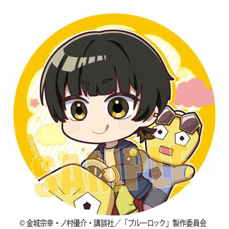 ブルーロック_缶バッジ 蜂楽 廻(Welcome to BLUE LOCK LAND★)