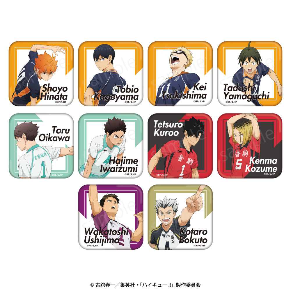 ハイキュー!!_ランダムスクエア缶バッジ【コンプリートBOX/10個入り】