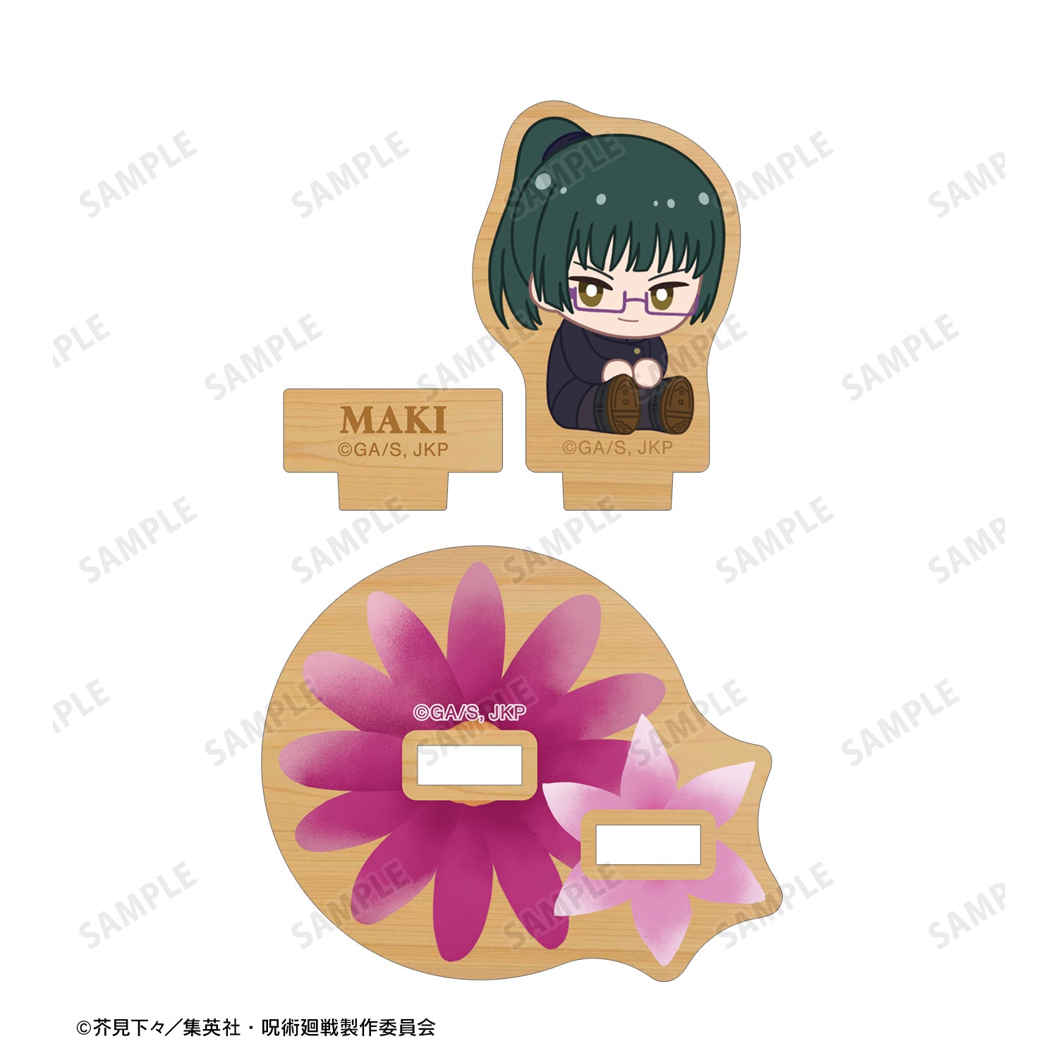 呪術廻戦_禪院真希 Botania 第2弾 パーツ付きウッドスタンド