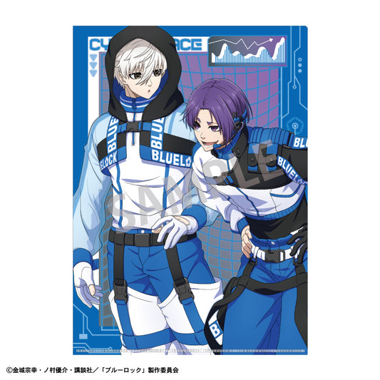ブルーロック_A4シングルクリアファイル 凪 誠士郎&御影 玲王 サイバーパンク リバイバル