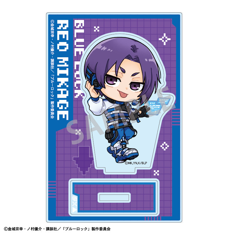 ブルーロック_ミニアクリルスタンド 御影 玲王 サイバーパンク リバイバル描き起こし