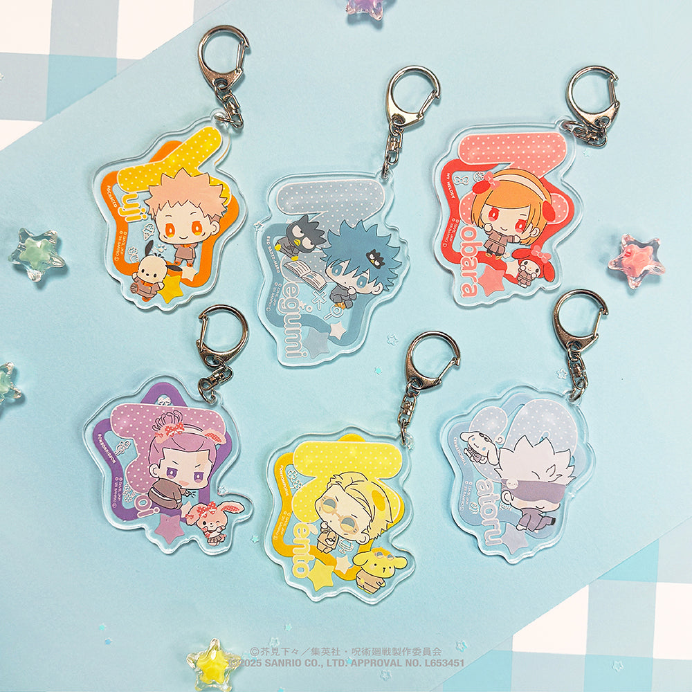 呪術廻戦 ×サンリオキャラクターズ_おなまえ入りアクリルキーホルダー 07.夏油 傑・ルロロマニアック