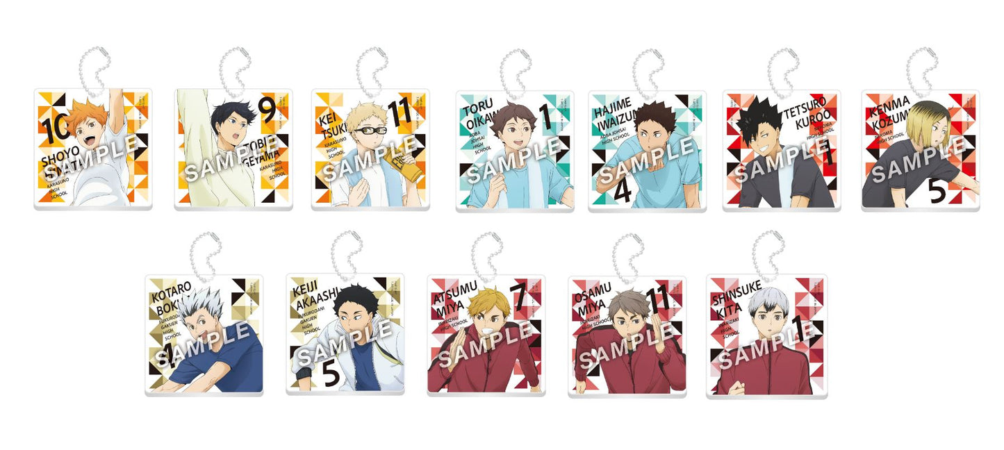 ハイキュー!!_トレーニングメニュー デコレートアクリルキーホルダー【BOX/12個入り】