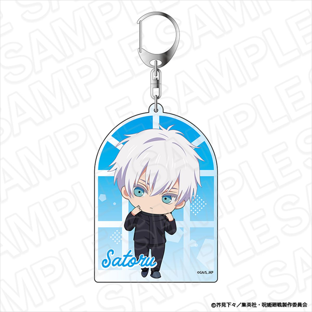 呪術廻戦_デカキーホルダー 五条 悟 Morning ミニキャラ ver.