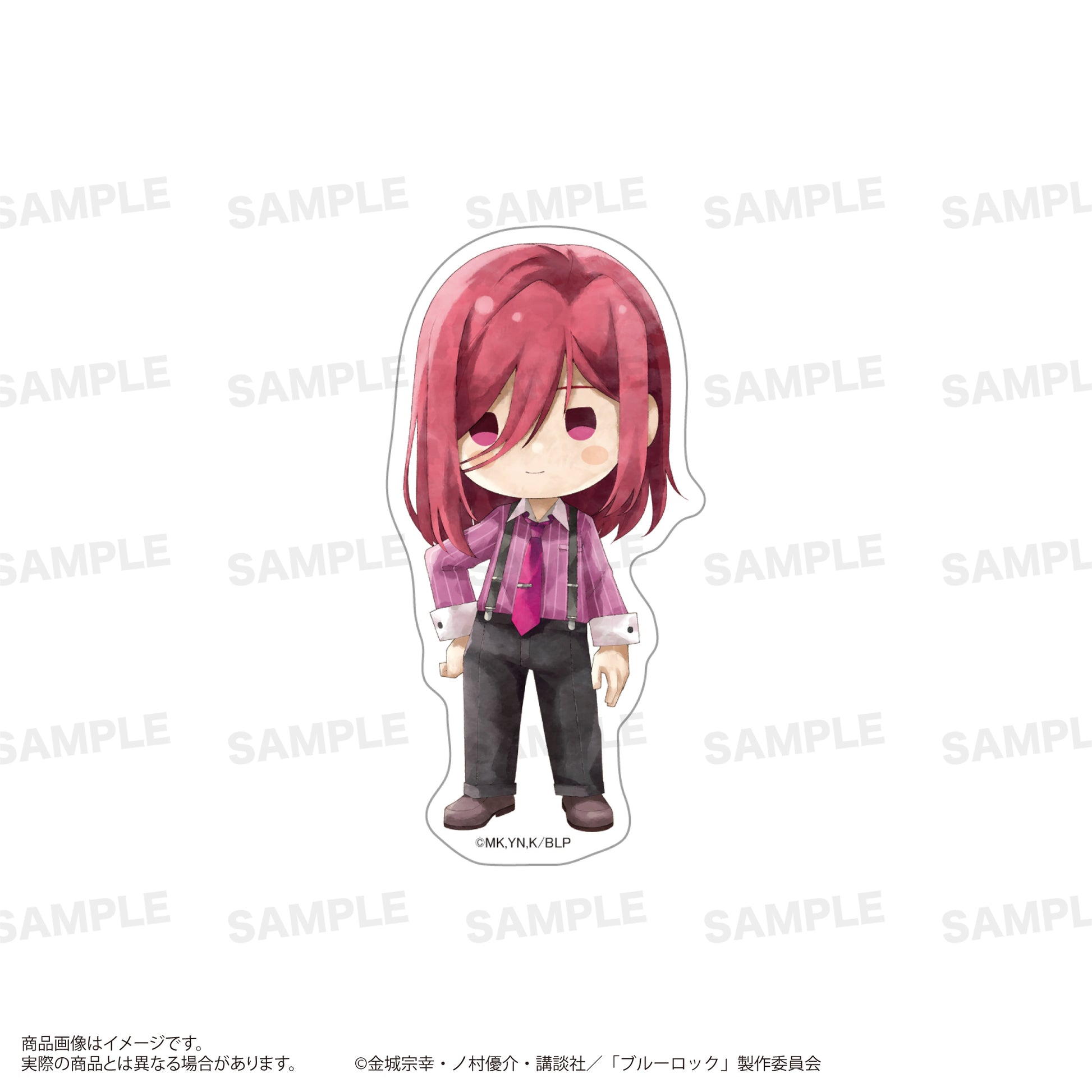 ブルーロック_ダイカットステッカー(きゃらまーじゅ)サスペンダーver. 千切 豹馬