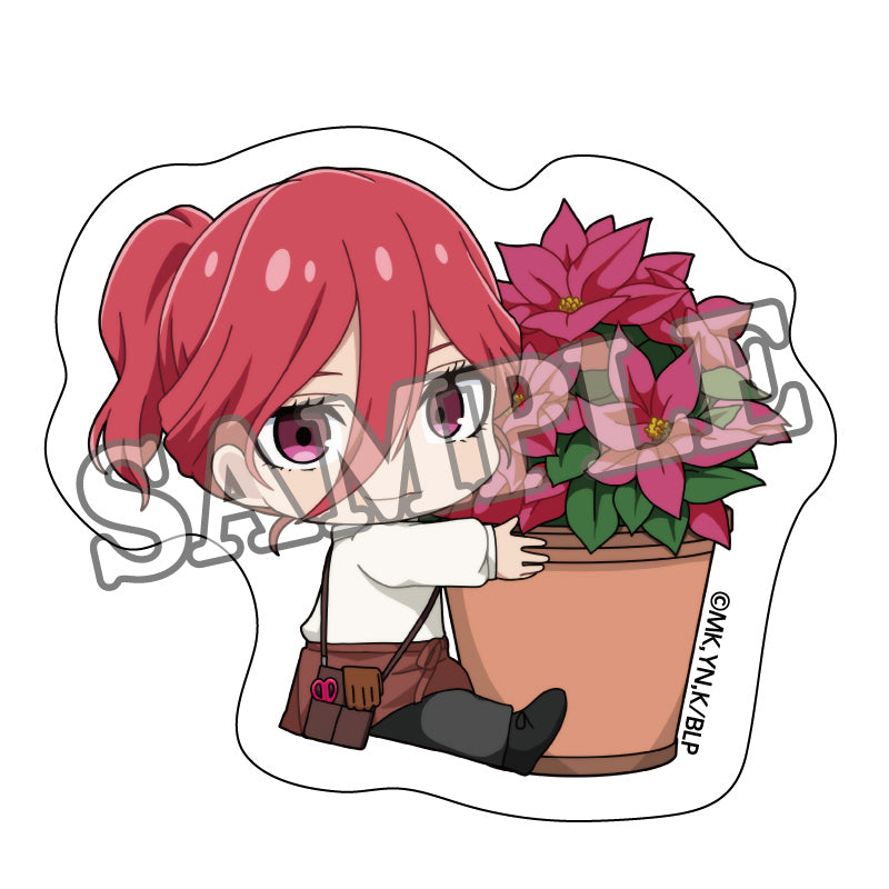 ブルーロック_クリアステッカー フラワーマルシェデフォルメ (千切 豹馬)