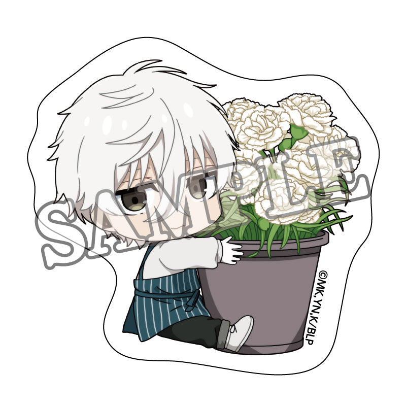 ブルーロック_クリアステッカー フラワーマルシェデフォルメ (凪 誠士郎)