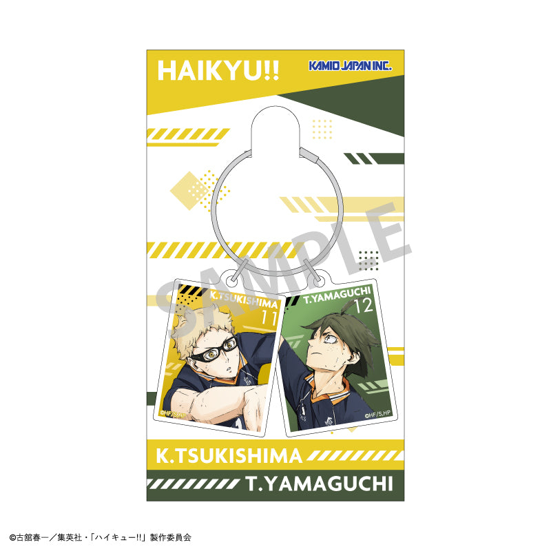 ハイキュー!!_ワイヤー2パーツアクリルキーホルダー/月島 蛍_山口 忠