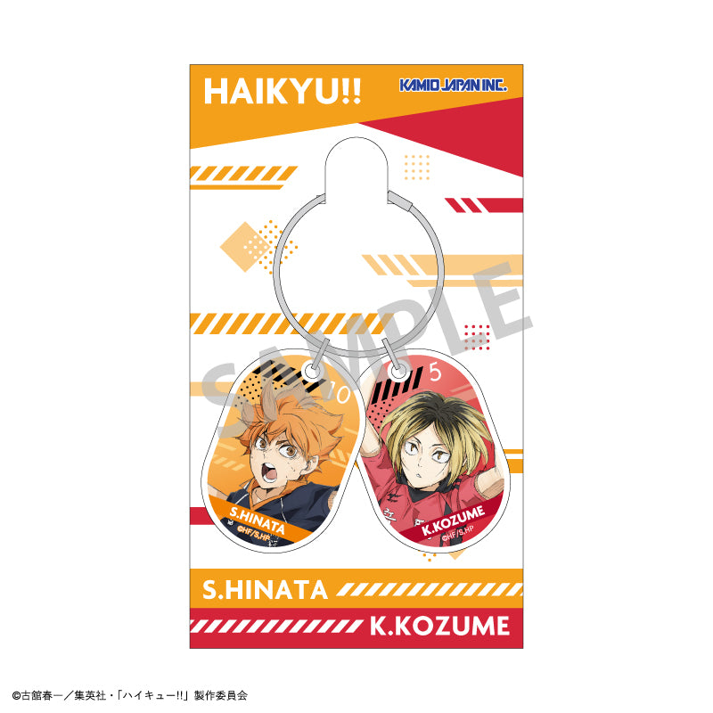 ハイキュー!!_ワイヤー2パーツアクリルキーホルダー/日向 翔陽_孤爪 研磨