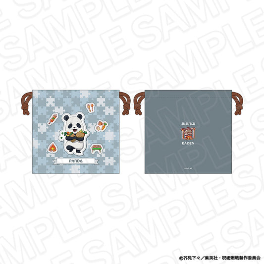 呪術廻戦_巾着 パンダ BBQ ミニキャラ ver.
