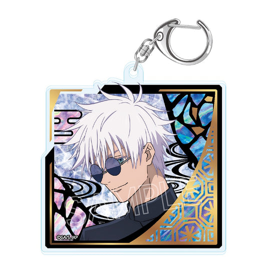 呪術廻戦_螺鈿風シリーズ 箔押しアクリルキーホルダー 五条悟A