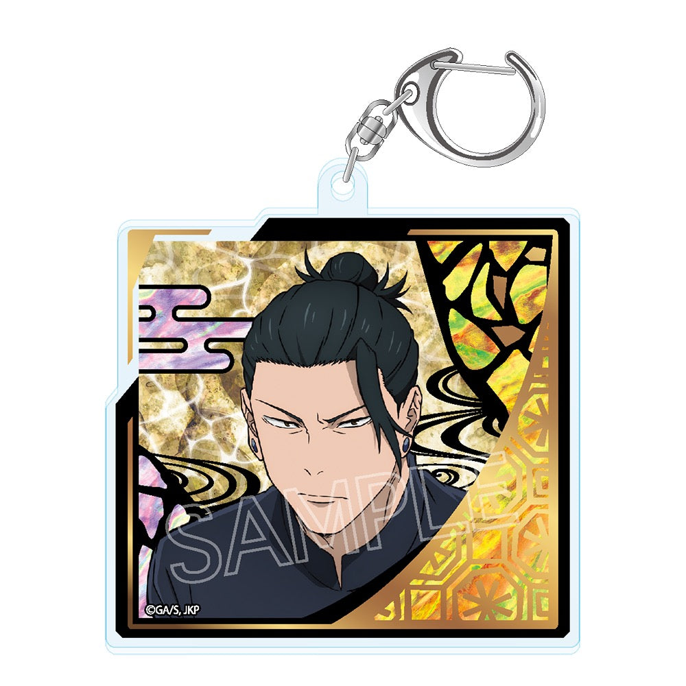 呪術廻戦_螺鈿風シリーズ 箔押しアクリルキーホルダー 夏油傑A