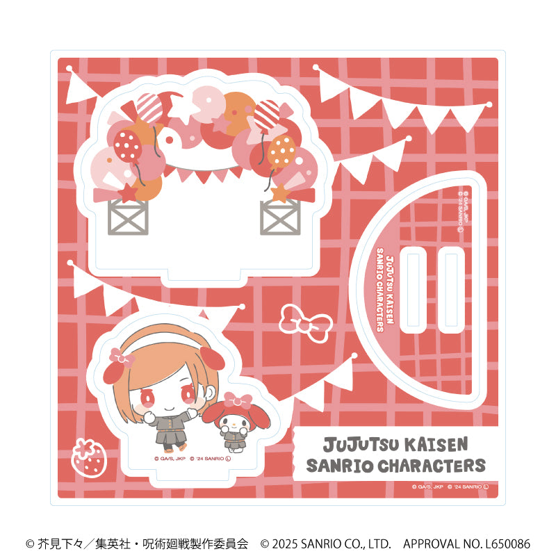 呪術廻戦 渋谷事変×サンリオキャラクターズ_アクリルスタンドプレート03/釘崎野薔薇×マイメロディ(コラボイラスト)