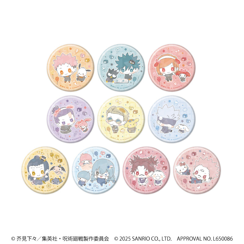 呪術廻戦 渋谷事変×サンリオキャラクターズ_(57mm)_ホログラム缶バッジ01/BOX(全10種)(コラボイラスト)【コンプリートBOX/10個入り】