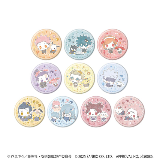 呪術廻戦 渋谷事変×サンリオキャラクターズ_(57mm)_ホログラム缶バッジ01/BOX(全10種)(コラボイラスト)【コンプリートBOX/10個入り】