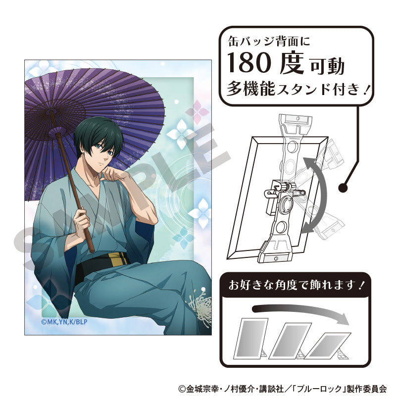 ブルーロック_アート缶バッジ 糸師凛 五月雨