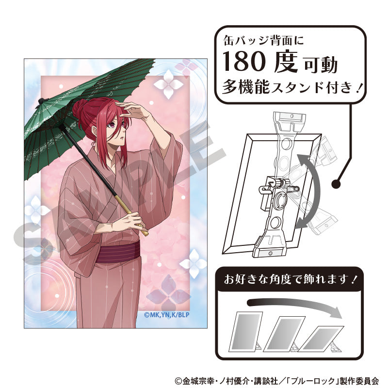 ブルーロック_アート缶バッジ 千切豹馬 五月雨