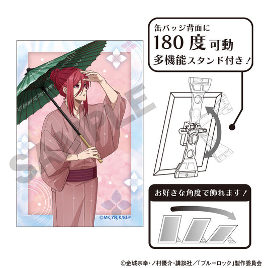 ブルーロック_アート缶バッジ 千切豹馬 五月雨