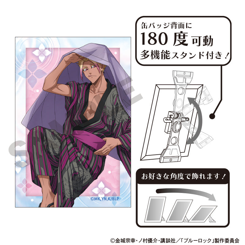 ブルーロック_アート缶バッジ 士道龍聖 五月雨