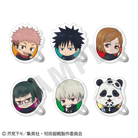 呪術廻戦_らぶいっと!シリーズ トレーディングアクリルリング(ふぃんこれ) vol.1【BOX/6個入り】