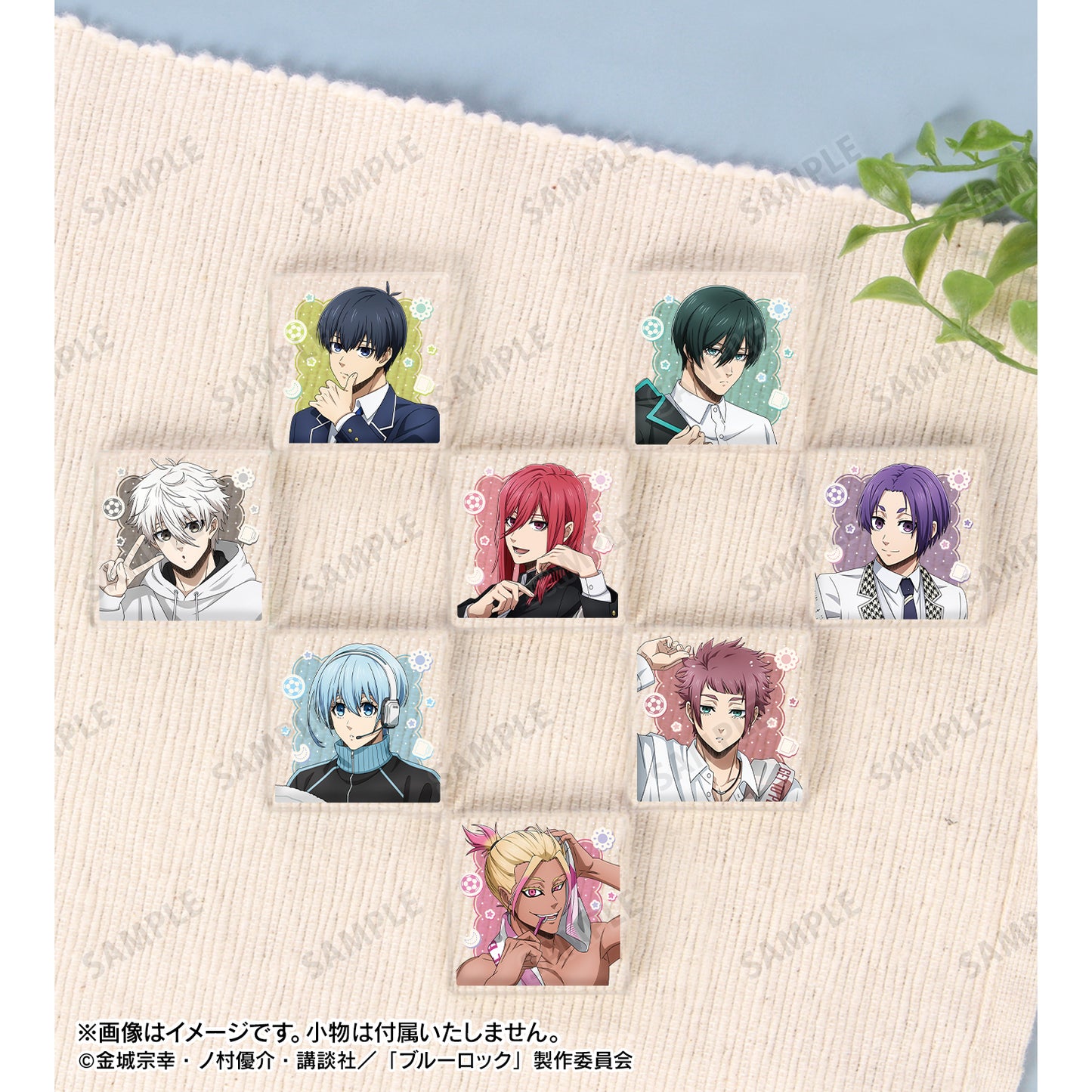 ブルーロック_描き下ろし モーニングルーティンver. トレーディングアクリルタイル(単位/コンプリートBOX/8パック入り)