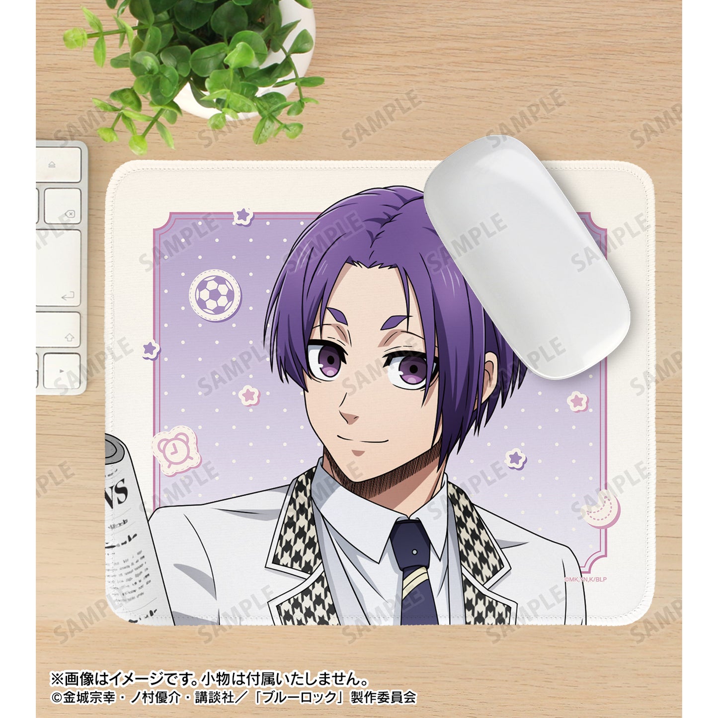 ブルーロック_描き下ろし 御影 玲王 モーニングルーティンver. マウスパッド