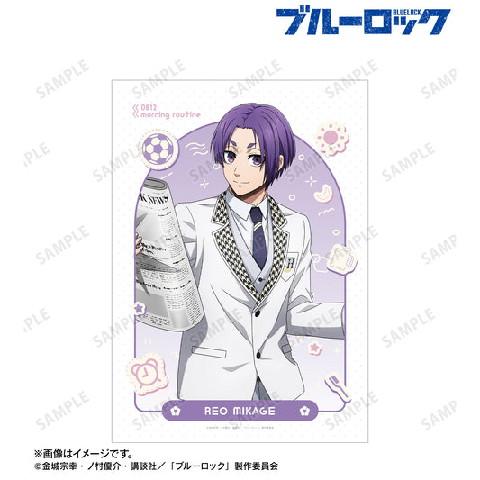 ブルーロック_描き下ろし 御影 玲王 モーニングルーティンver. A3マット加工ポスター