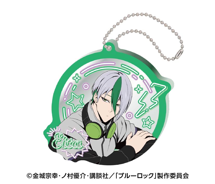 ブルーロック_ネオンサイン風ミラーアクリルキーホルダー 6.乙夜影汰