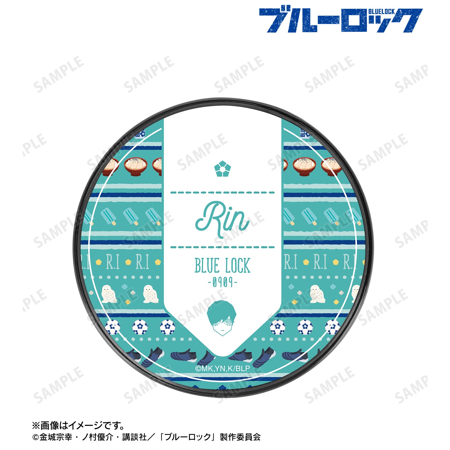 ブルーロック_糸師 凛 ar-Unity モチーフ柄 サークル型Qi対応充電器