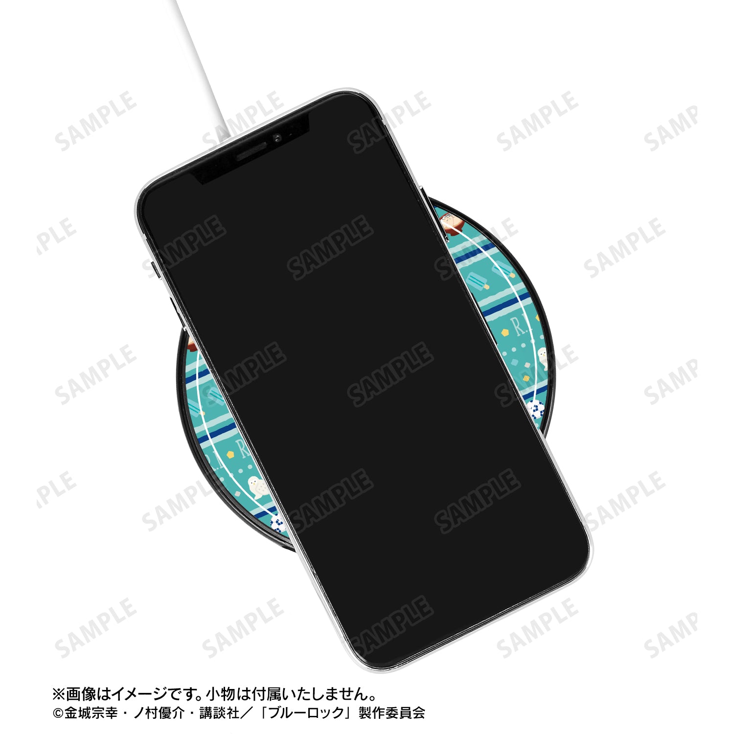 ブルーロック_糸師 凛 ar-Unity モチーフ柄 サークル型Qi対応充電器