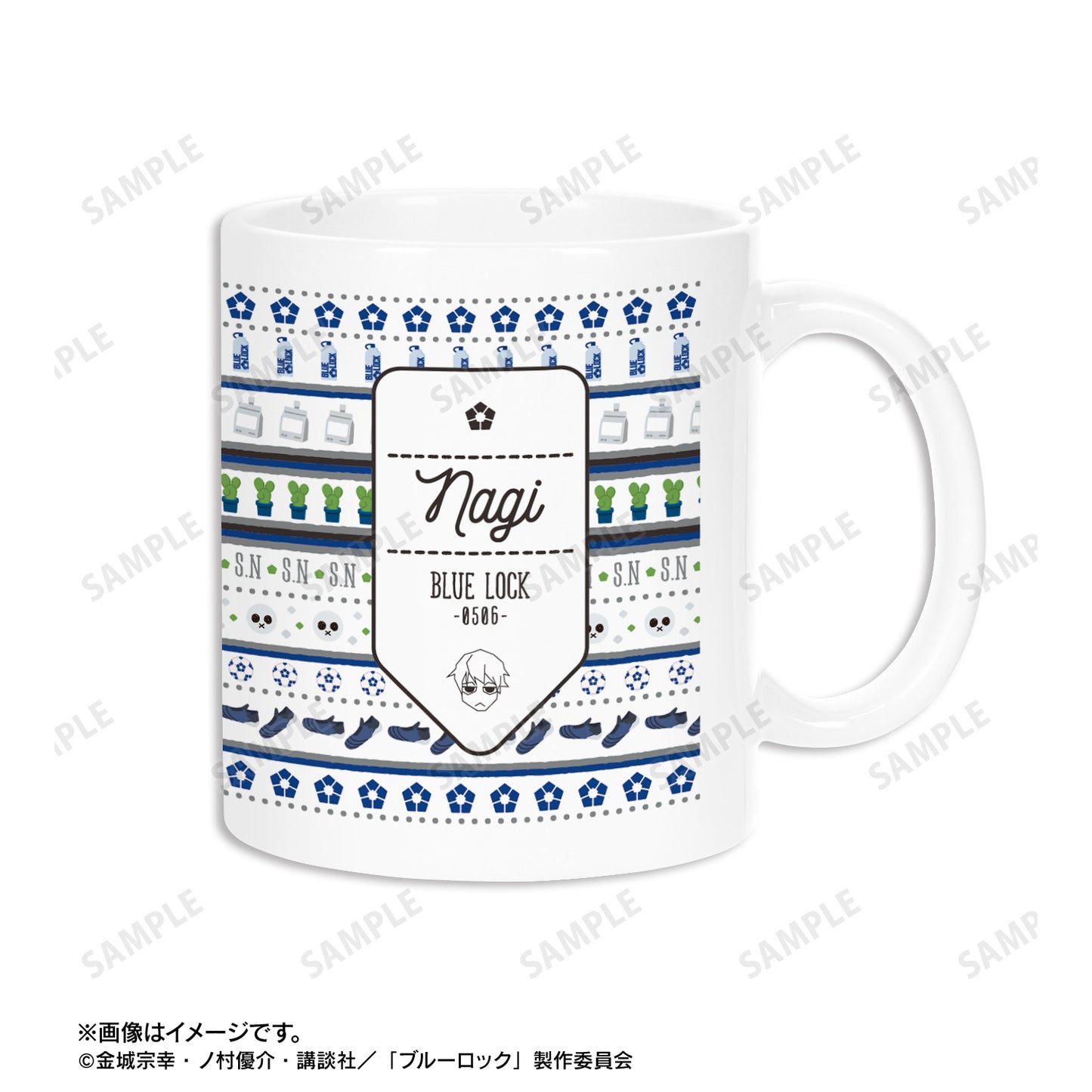 ブルーロック_凪 誠士郎 ar-Unity モチーフ柄 マグカップ