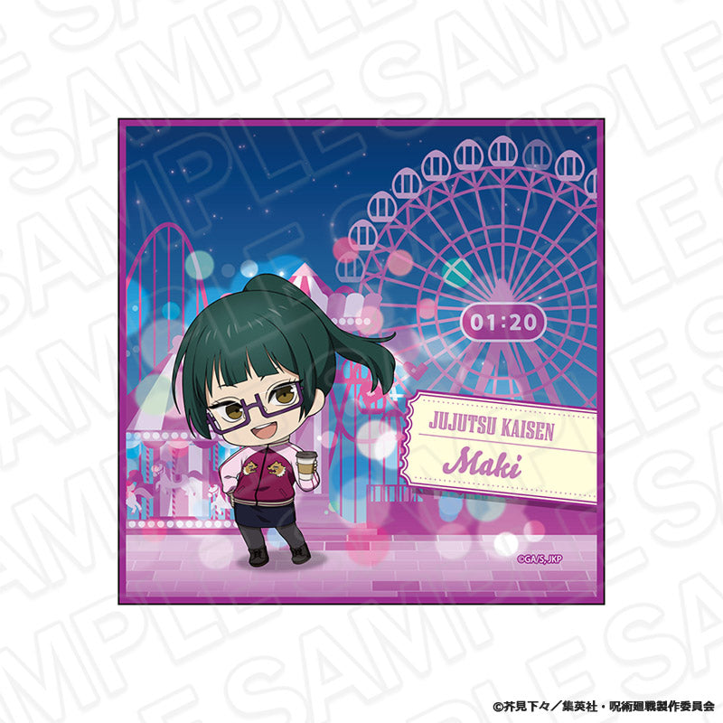 呪術廻戦_ミニタオル 禪院真希 夜の遊園地 ミニキャラ ver.