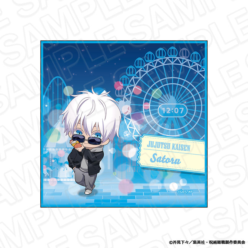 呪術廻戦_ミニタオル 五条 悟 夜の遊園地 ミニキャラ ver.