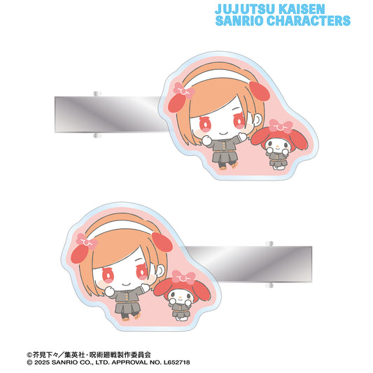 呪術廻戦×サンリオキャラクターズ_釘崎野薔薇×マイメロディ アクリルヘアクリップ2個セット