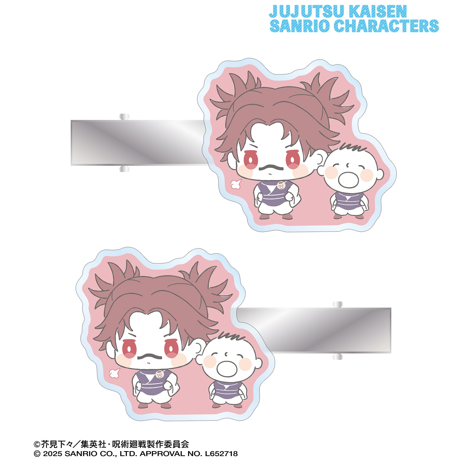 呪術廻戦×サンリオキャラクターズ_脹相×みんなのたあ坊 アクリルヘアクリップ2個セット