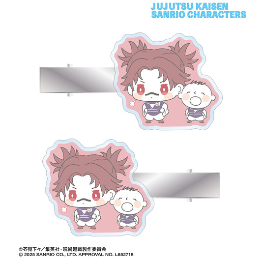 呪術廻戦×サンリオキャラクターズ_脹相×みんなのたあ坊 アクリルヘアクリップ2個セット