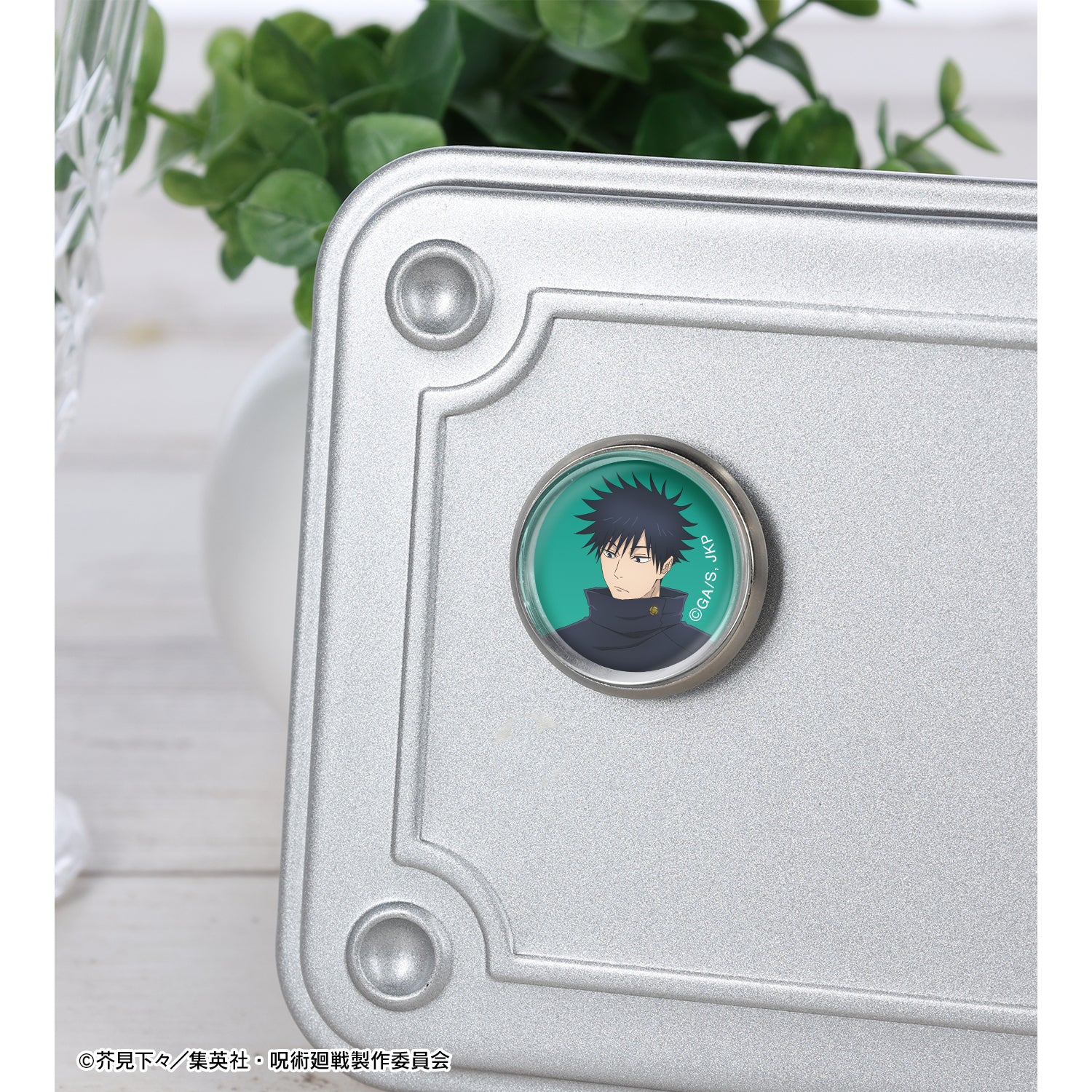 呪術廻戦_伏黒 恵 ガラスマグネットピンバッジ