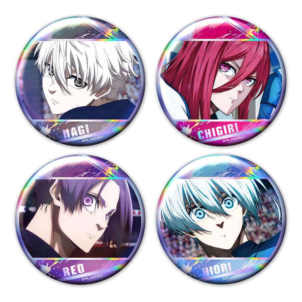 ブルーロック_オーロラ缶バッジ4個セット 凪&千切&玲王&氷織