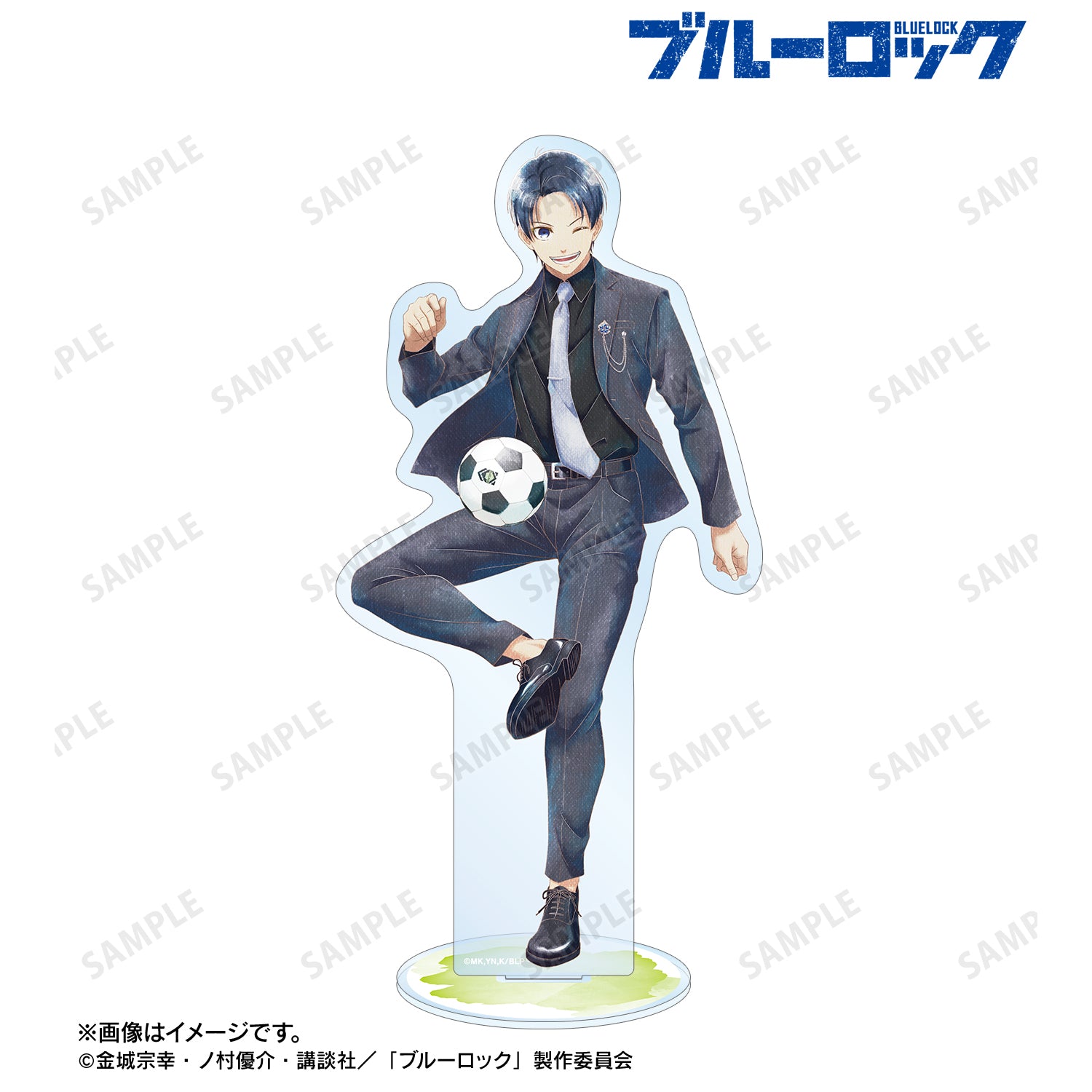 ブルーロック_描き下ろし 潔 世一 スーツモデルver. Ani-Art aqua label BIGアクリルスタンド