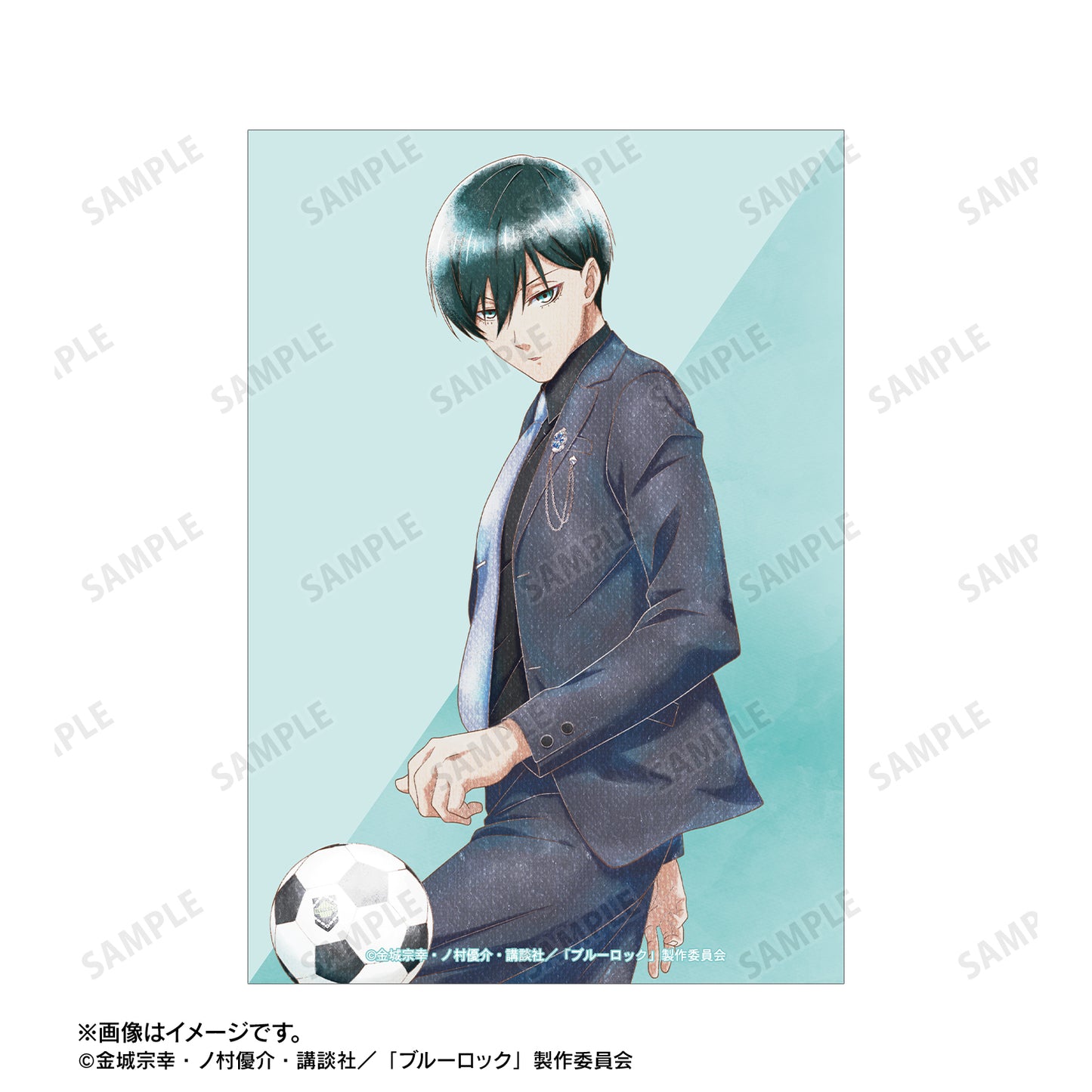 ブルーロック_描き下ろし 糸師 凛 スーツモデルver. Ani-Art aqua label ブロマイド2枚セット