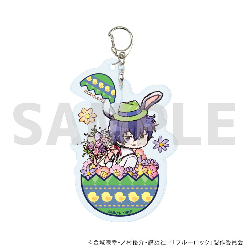 ブルーロック_パーツ付きアクリルキーホルダー 13/オリヴァ・愛空 イースターver.(グラフアートイラスト)