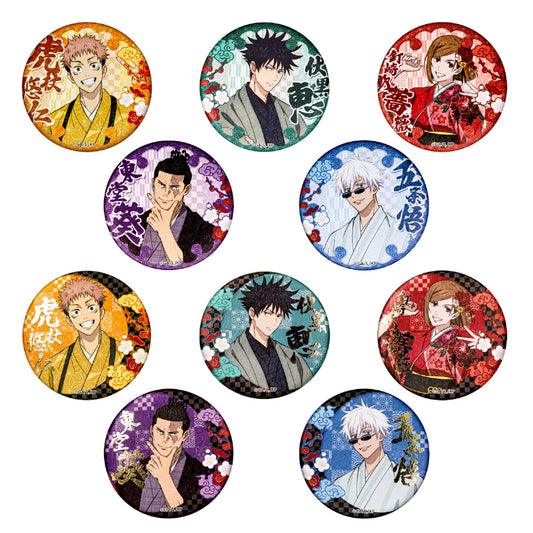 呪術廻戦・じゅじゅ探訪_トレーディング和紙風缶バッジ(6個セット)